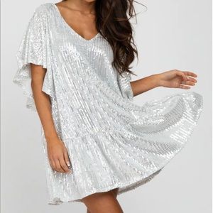 Sequin Babydoll Dress - NWT